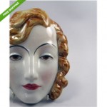 vinatge art deco j h cope wall mask