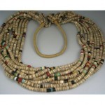 vintage 10-strand heishi necklace