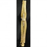 vintage 14k diamond bracelet watch