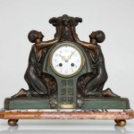 vintage 1920s french flore par sega mantel clock