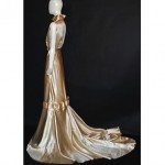 vintage 1930s bonwit teller satin evening gown