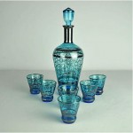 vintage 1930s italian glass decanter set