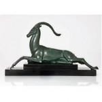 vintage 1930s max le verrier gazelle sculpture