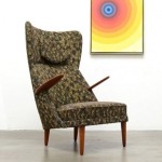 vintage 1950s danish modern lounge chair