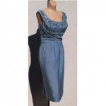 vintage 1950s lilli diamond lurex cocktail dress