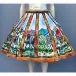 vintage 1950s mexican sequin circle skirt