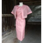 vintage 1950s organdy dress and bolero jacket