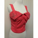 vintage 1950s rhinestone summer top