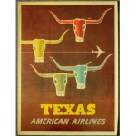 vintage 1960s american airlines travel poster