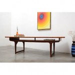 vintage 1960s danish modern rosewood platform coffee table