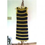 vintage 1960s goldworm knit dress