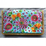 vintage 1960s japanese embroidered clutch