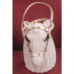 vintage 1960s marcus brothers wicker horse head