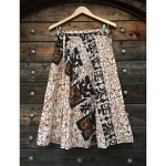 vintage 1960s tiki print wrap skirt