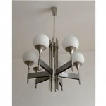 vintage 1970s sciolari for stilnovo ceiling light