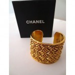 vintage 1980s chanel cuff bracelet