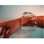 vintage 1980s lucite cuff bracelet