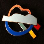 vintage 1985 ettore sottsass for acme studios brooch