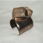 vintage 1988 rebecca collins quartz sterling cuff bracelet