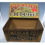 vintage 19th century biscuit box