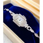 vintage art deco hamilton diamond watch