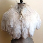 vintage art deco ostrich feather wrap