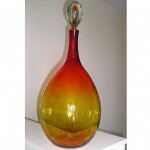 vintage blenko decanter