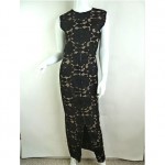 vintage geoffrey beene lace zip front dress