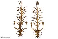 vintage italian wheat sheaf sconces