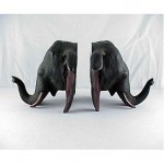 vintage japanese bronze bookends