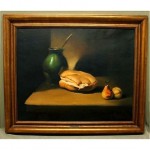 vintage jose puyet still life oil painting