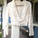 vintage lace jacket top