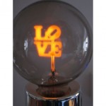 vintage love lamp