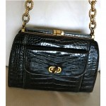 vintage lucille de paris alligator handbag