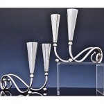 vintage mid-century modernist sterling candelabra