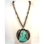 vintage pre-owned navajo turquoise sterling necklace