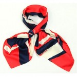 vintage red white blue scarf