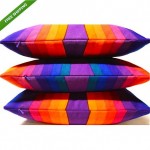 vintage set verner panton for mira-x fabric pillows