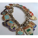 vintage silver charm bracelet