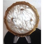 vintage stratton mother of pearl compact