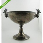 antique 1800s tiffany stag centerpiece bowl