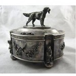 antique 1812 russian sterling sugar bowl