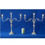 antique 1850s silver candelabra