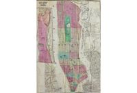 antique 1866 map of new york
