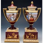 antique 1890s royal vienna cupid psyche urns