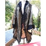 antique 1900s lace cape