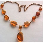 antique amber necklace