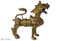 antique bronze foo dog