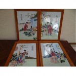 antique chinese painted porcelain pieces