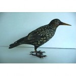 antique early 20th century austrian life size bronze bird